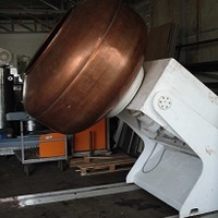 350 kg, copper coating pan